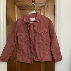Zara pink denim jacket (Kids size 10- fits adult XS)